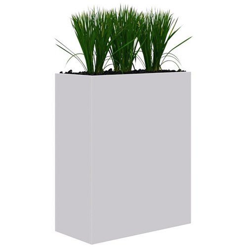 Fiord Planter Including Artificial Plants 900x1200mm White/Grass