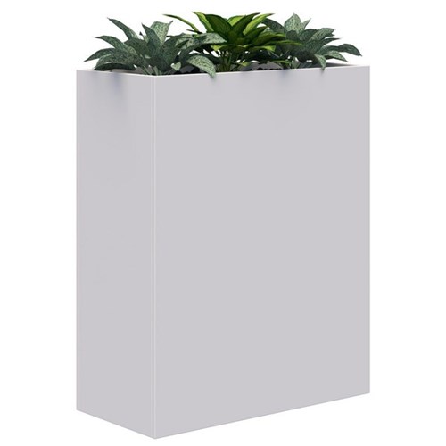 Fiord Planter Including Artificial Plants 900x1200mm White