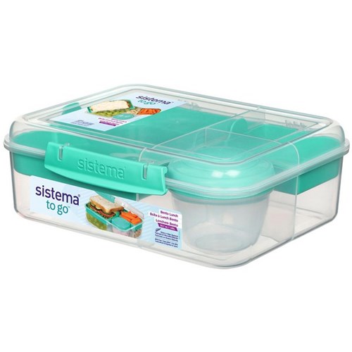 Sistema Bento Lunchbox To Go 1.65L Assorted Colours