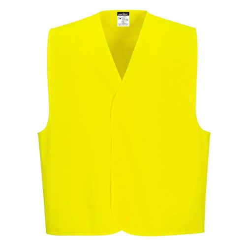 Hi Vis Day Safety Vest Yellow