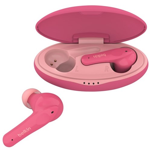 Belkin SoundForm Nano Wireless Kids Ear Buds Pink