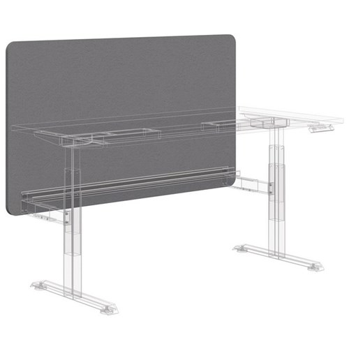 Sonic Acoustic Leg Mount Screen 860x1800mm Light Grey