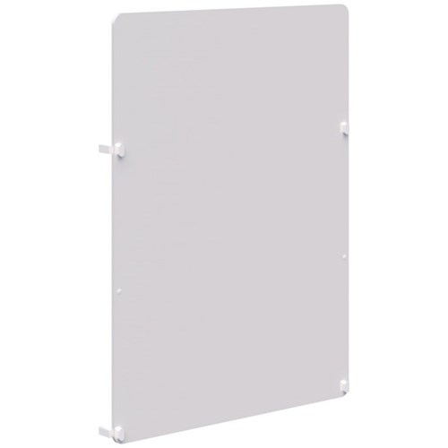Grid 40 Whiteboard Panel 875x1200mm With White Brackets
