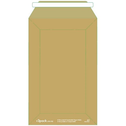 R3 Paper Courier Bags A3 360x440mm, Pack of 50