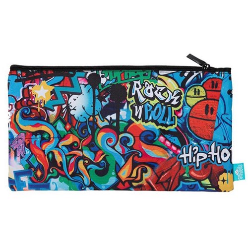 Spencil Flat Pencil Case Street Art OfficeMax NZ