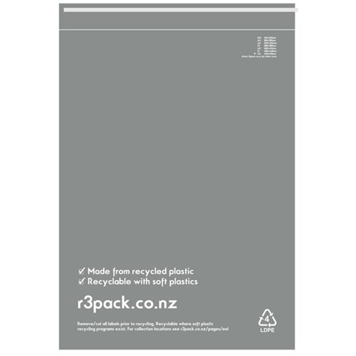 R3 Recycled Courier Bags A2 450x610mm, Pack of 100