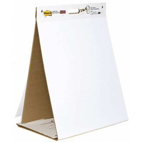 Post-it® 563 Tabletop Dry Erase Easel Pad 508x584mm White