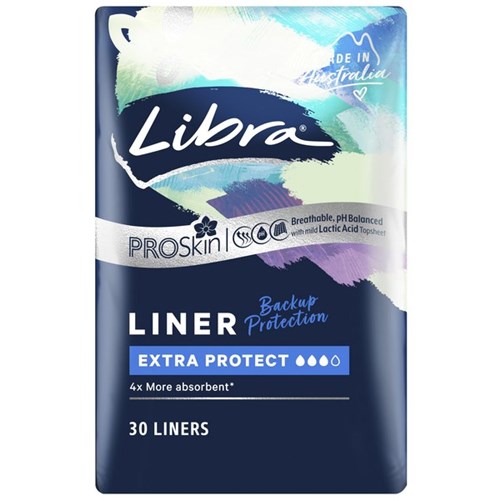 Libra Liners Extra Protect Carton of 6 Packs of 30