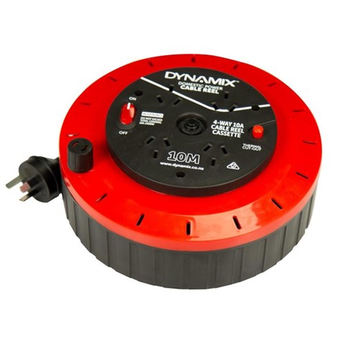 Dynamix Cable Reel Cassette 4-Way with DP Switch 10M