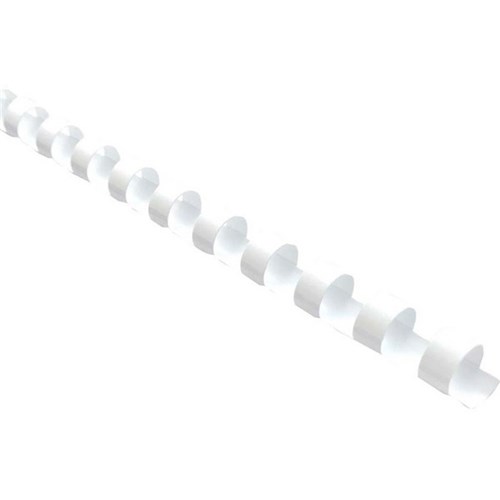 Okin 10mm Plastic Binding Coils White, Pack of 100