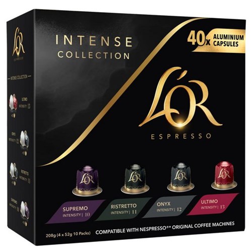 L'OR Intense Collection Variety Pack Coffee Capsules, Pack of 40