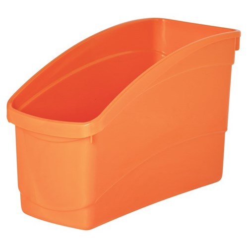 EC Plastic Book and Storage Tub 145x300x190mm Orange