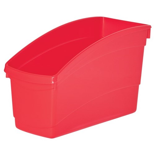 EC Plastic Book and Storage Tub 145x300x190mm Red