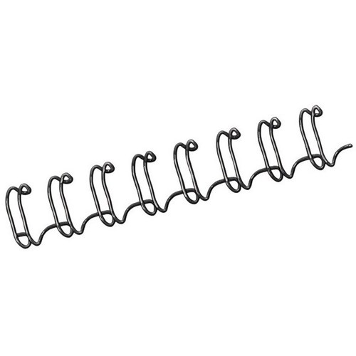 Fellowes 8mm Wire Binding Coils 34 Ring Black, Pack of 100