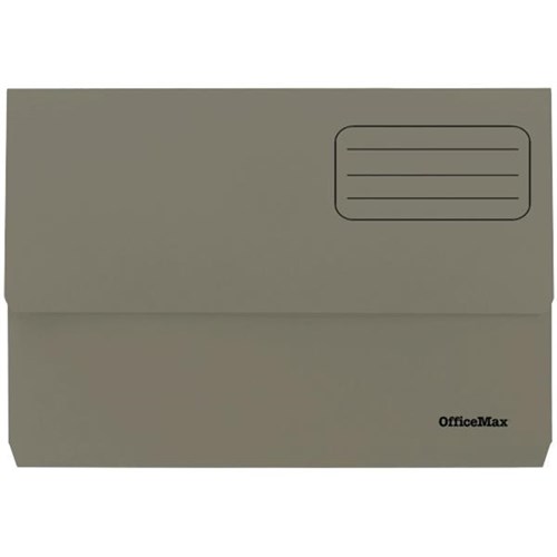 OfficeMax Document Wallet Foolscap Grey OfficeMax NZ