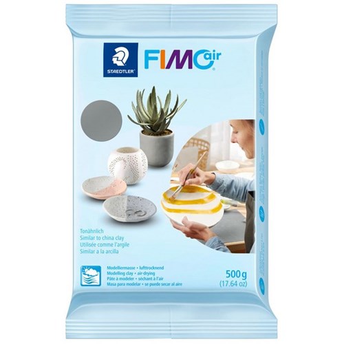 Staedtler Fimo Air Dry Modelling Clay 500g Grey