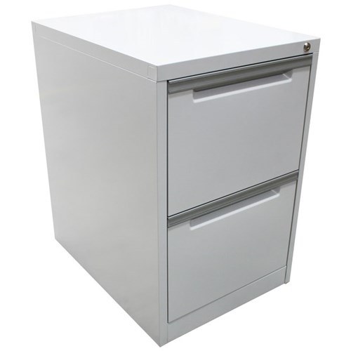 Steelco 2 Drawer Vertical Filing 470x710mm White OfficeMax NZ