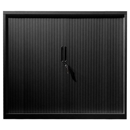 Steelco Tambour Door Cabinet 900x1200mm Black