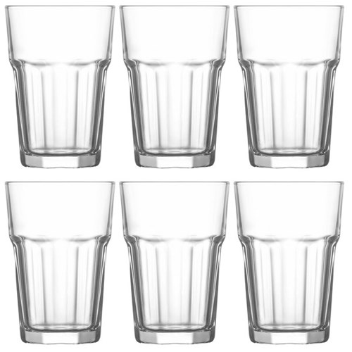 Lav Aras Glass Tumbler 365ml, Box of 6