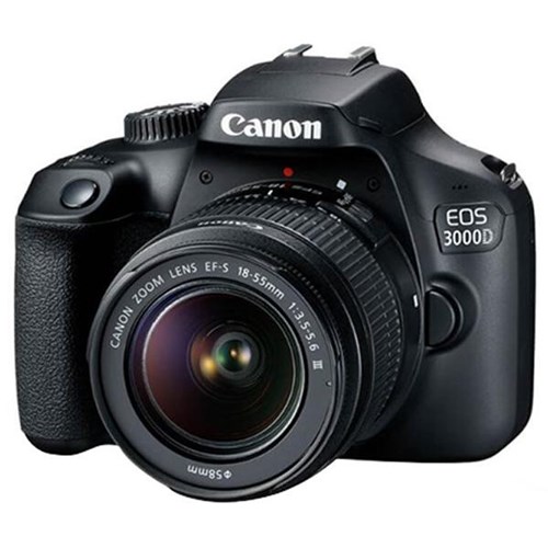 Canon EOS 3000D DSLR Camera with EF-S18-55mm Lens 