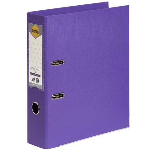 Marbig Lever Arch File A4 PE Purple