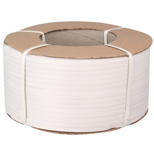 OfficeMax 100% Recycled Polypropylene Machine Strapping 12mm x 3000m White