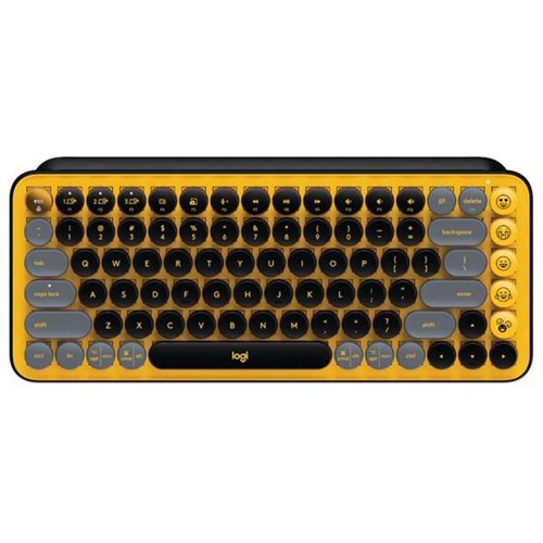 Logitech POP Keys Wireless Mechanical Keyboard Blast Yellow