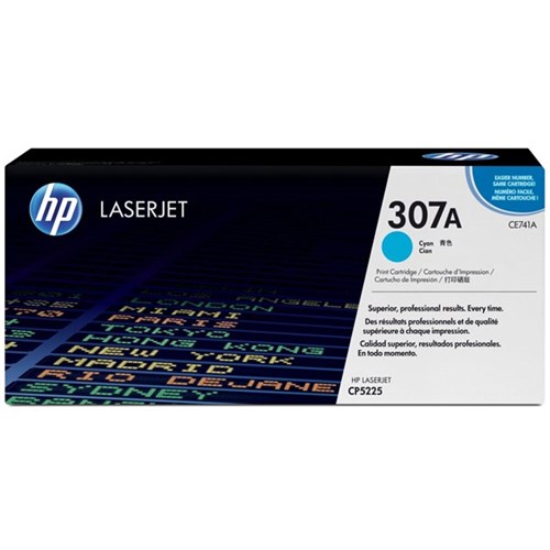 HP 307A Cyan Laser Toner Cartridge CE741A