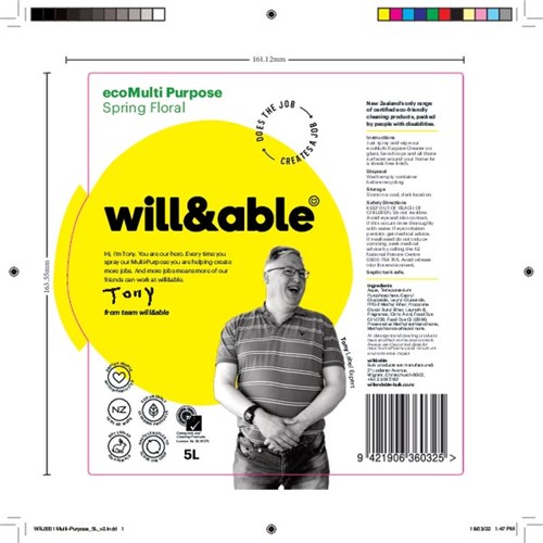 Will&Able ecoMulti Purpose Cleaner 5L 