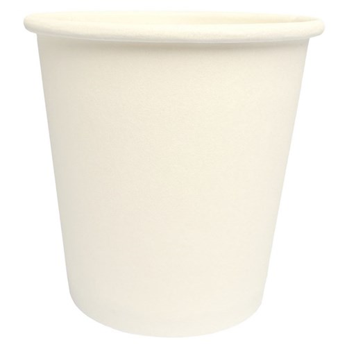 Compostable Paper Cups White 120ml, Pack of 50