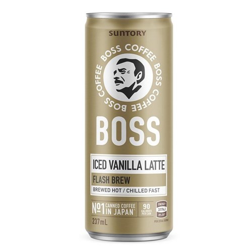 Boss Coffee Iced Vanilla Latte 237ml