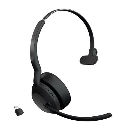 Jabra Evolve2 55 Link380c UC Mono USBC Wireless Headset Black