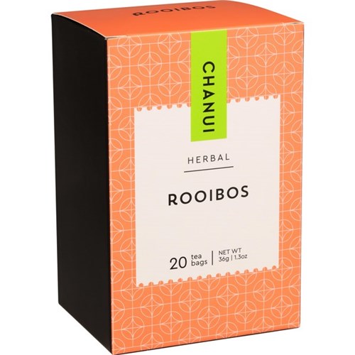 Chanui Rooibos Tagless Tea Bags, Box of 20
