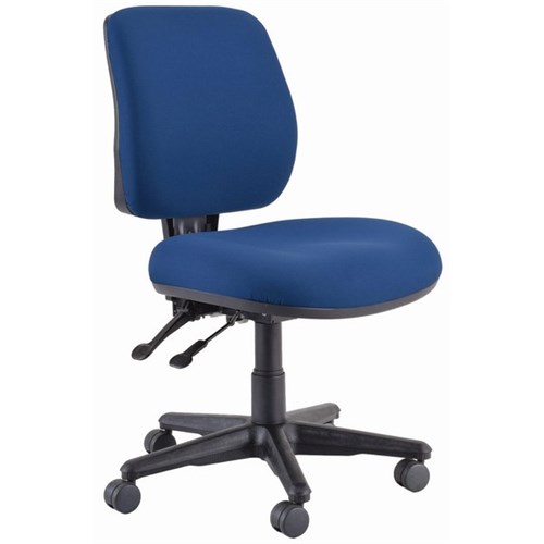 Buro Roma Mid Back Chair 2 Levers Unassembled Dark Blue