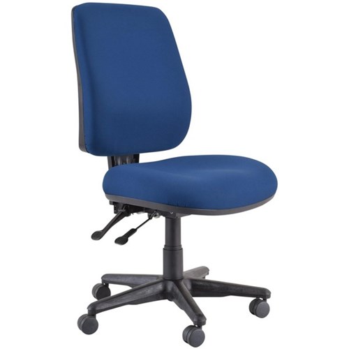 Buro Roma Chair High Back 2 Levers Unassembled Dark Blue 