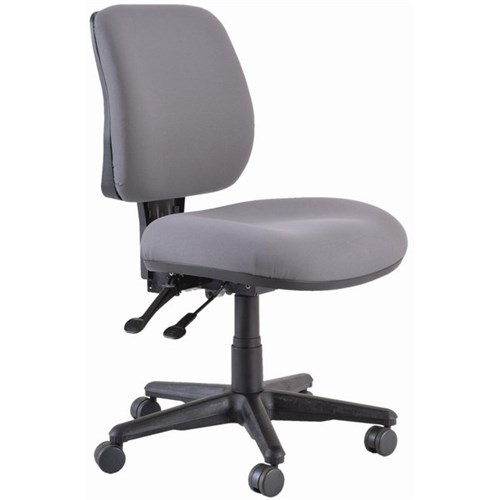 Buro Roma Chair Mid Back 2 Levers Unassembled Charcoal