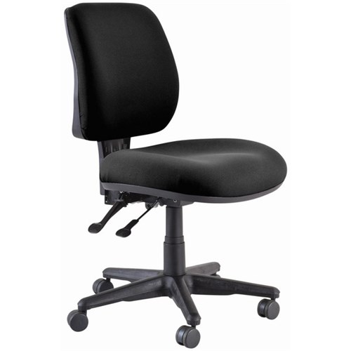 Buro Roma Mid Back Chair 2 Levers Unassembled Black 