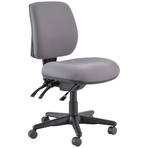 Buro Roma Chair Mid Back 3 Levers Unassembled Charcoal