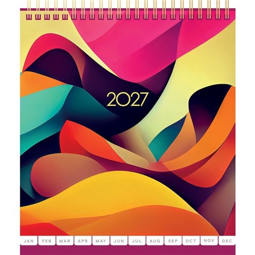Collins Desk Calendar Top Opening 2027 Carnival