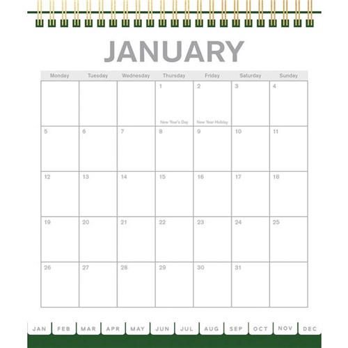 Collins Desk Calendar Top Opening 2027 Beautiful Blooms