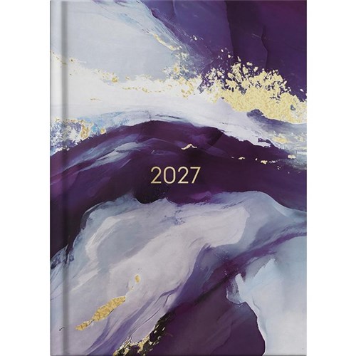 Collins A51 Diary A5 1 Day Per Page 2027 Painterly Assorted