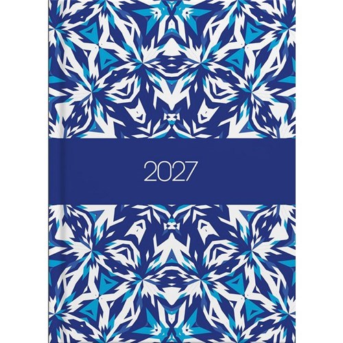 Collins A51 Diary Day Per Page 2027 Kaleidoscope Assorted Designs