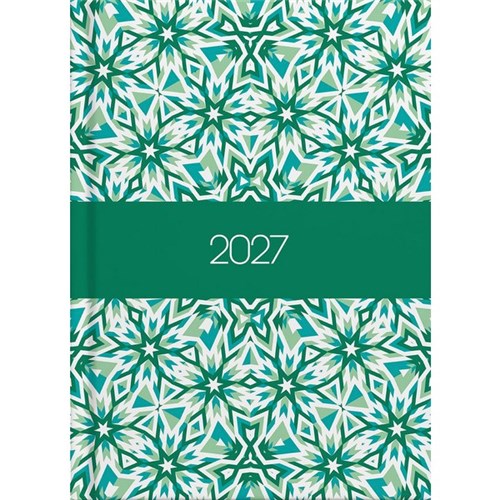Collins A53 Diary A5 Week to View 2027 Kaleidoscope Assorted Designs
