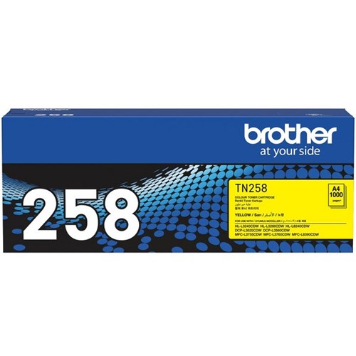 Brother TN258Y Yellow Laser Toner Cartridge 
