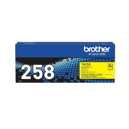 Brother TN258Y Yellow Laser Toner Cartridge 
