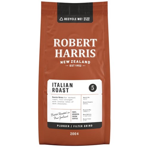 Robert Harris Italian Roast Plunger & Filter Coffee 200g