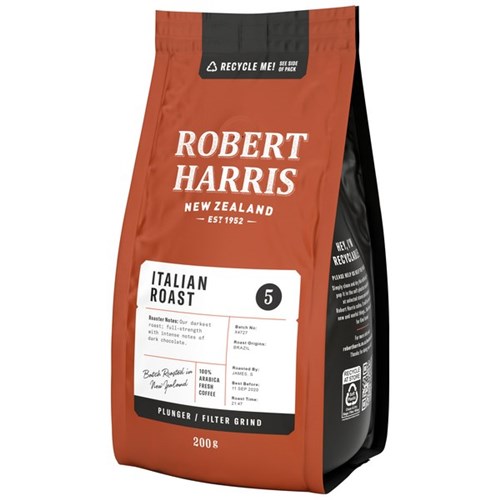 Robert Harris Italian Roast Plunger & Filter Coffee 200g