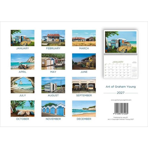 Easy2C Wall Calendar Art Of Graham Young 2027