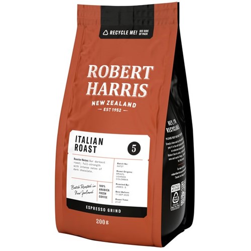 Robert Harris Italian Roast Espresso Grind Coffee 200g
