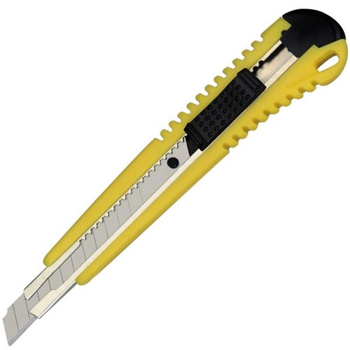 OfficeMax Heavy Duty Cutter Auto Lock Small Yellow